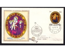 1974 - LOTTO/13245 - SAN MARINO - NATALE - BUSTA FDC