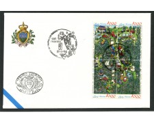 1994 - LOTTO/13264 - SAN MARINO - TOURING CLUB - BUSTA FDC