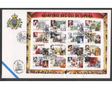 1999 - LOTTO/13276 - SAN MARINO - QUATTRO SECOLI DI OPERA  - BUSTA FDC