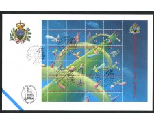 2001 -  LOTTO/13278 - SAN MARINO - NATALE FOGLIETTO - BUSTA FDC