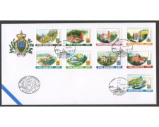 1997 - LOTTO/13280 - SAN MARINO - CASTELLI 9v. - BUSTA FDC