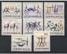 1959 - LOTTO/13344 - JUGOSLAVIA - FESTA FEDERALE 8v. - NUOVI 1959 - LOTTO/13344 - JUGOSLAVIA - FESTA FEDERALE 8v. - NUOVI