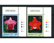 1984 - LOTTO/13380 - JERSEY - NATALE ORCHIDEE 2v. - NUOVI