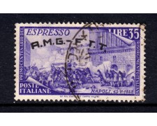 1948 - LOTTO/13463 - TRIESTE - RISORGIMENTO 35 LIRE - USATO