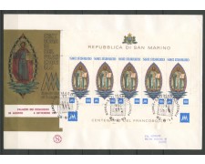 1977 - LOTTO/13481 - SAN MARINO - CENTENARIO FRANCOBOLLI  FOGLIETTO