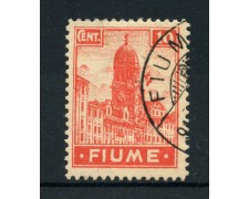 1919 - LOTTO/13523 - FIUME - 10c. CARMINIO ROSA - USATO