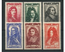 1944 - LOTTO/13941 - FRANCIA - CELEBRITA' 6v. - LING.