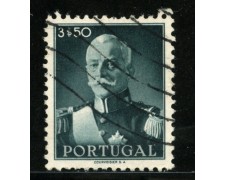 1945 - LOTTO/13952A - PORTOGALLO - 3,50 PRESIDENTE CARMONA - USATO 1945 - LOTTO/13952A - PORTOGALLO - 3,50 PRESIDENTE CARMONA - USATO