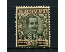 1924/25 - LOTTO/14336 - REGNO - 1,75 SU 10 LIRE - LING. 1924/25 - LOTTO/14336 - REGNO - 1,75 SU 10 LIRE - LING.