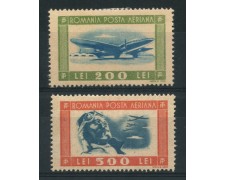 1946 - LOTTO/14543 - ROMANIA - POSTA AEREA  AVIAZIONE 2 v. - LING.