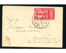 LEGNANO - 1931 - LOTTO/14629 - REGNO - 20c. ACCADEMIA NAVALE SU BUSTA LEGNANO - 1931 - LOTTO/14629 - REGNO - 20c. ACCADEMIA NAVALE SU BUSTA