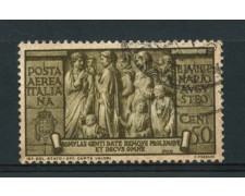 1937 - LOTTO/14841 - REGNO - POSTA AEREA 50c. BIMILLENARIO AUGUSTO - USATO 1937 - LOTTO/14841 - REGNO - POSTA AEREA 50c. BIMILLENARIO AUGUSTO - USATO