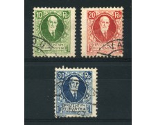 1925 - LOTTO/720A - LIECHTENSTEIN - 85° COMPLEANNO PRINCIPE 3v. - USATI