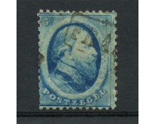 1864 - LOTTO/15141 - OLANDA - 5c. AZZURRO RE GUGLIELMO - USATO