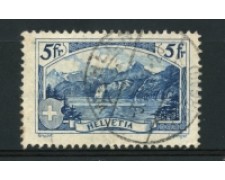 1928 - LOTTO/15245 - SVIZZERA - 5 Fr. MONTE RUTLI - USATO