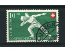 1950 - LOTTO/15267 - SVIZZERA - 10+10 Cent. PRO PATRIA - USATO