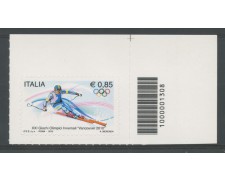 2013 - LOTTO/15472CB -OLIMPIADI INVERNALI - CODICE A BARRE 2013 - LOTTO/15472CB -OLIMPIADI INVERNALI - CODICE A BARRE