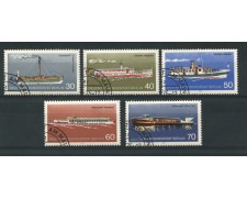 1975 - LOTTO/15578U - BERLINO - NAVI  TEDESCHE  5v. - USATI