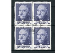 1978 - LOTTO/16393QU - AUSTRIA - L. KUNSCHAK - QUARTINA USATA 1978 - LOTTO/16393QU - AUSTRIA - L. KUNSCHAK - QUARTINA USATA