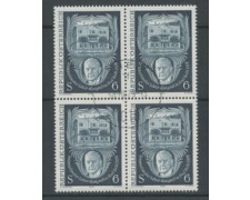 1978 - LOTTO/16397QU - AUSTRIA - FRANZ LEHAR - QUARTINA USATA 1978 - LOTTO/16397QU - AUSTRIA - FRANZ LEHAR - QUARTINA USATA