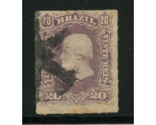 1878/79 - LOTTO/16578A - BRASILE - 20r. VIOLETTO PEDRO II° - USATO