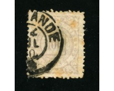 1884/88 - LOTTO/16589 - BRASILE - 10 r. GRIGIO   CIFRA - USATO