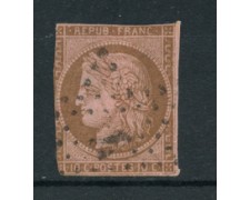 1870 - LOTTO/16687 - FRANCIA - 10 cent. BISTRO/BRUNO  CERERE - USATO