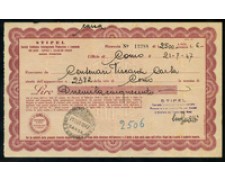1947 - LOTTO/17216 - REPUBBLICA - BOLLETTA DI PAGAMENTO STIPEL