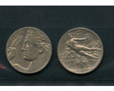 1908 - LOTTO/M17306 - REGNO - 20 CENT. LIBERTA' LIBRATA
