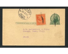 1950 - LOTTO/17331 - STATI UNITI - CARTOLINA POSTALE DA 1 CENT. VIAGGIATA
