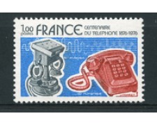 1976 - LOTTO/17397 - FRANCIA - CENTENARIO DEL TELEFONO - NUOVO