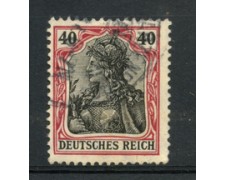 1905 - LOTTO/17700 - GERMANIA - 40p. CARMINIO NERO - USATO