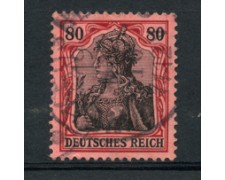 1905 - LOTTO/17703 - GERMANIA - 80p. ROSSO E NERO SU ROSA - USATO
