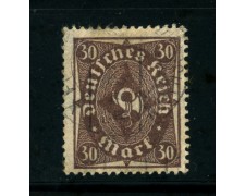 1922 - LOTTO/17821 - GERMANIA REICH - 30m. BRUNO - USATO 1922 - LOTTO/17821 - GERMANIA REICH - 30m. BRUNO - USATO