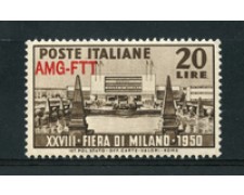 1950 - LOTTO/17960 - TRIESTE A - 20 Lire FIERA DI MILANO - NUOVO