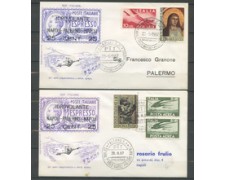 ITALIA - 1967 - LOTTO/18341A - 50° VOLO NAPOLI PALERMO NAPOLI - 2 BUSTE ITALIA - 1967 - LOTTO/18341A - 50° VOLO NAPOLI PALERMO NAPOLI - 2 BUSTE