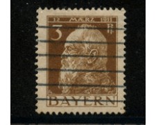 1911 - LOTTO/18735 - BAVIERA - 3p. BRUNO II° TIPO - USATO 1911 - LOTTO/18735 - BAVIERA - 3p. BRUNO II° TIPO - USATO
