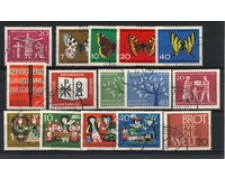 1962 - LOTTO/18855 - GERMANIA FEDERALE - ANNATA COMPLETA 15v. - USATI