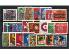 1963 - LOTTO/18856 - GERMANIA FEDERALE - ANNATA COMPLETA 22v. - USATI