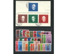 1968 - LOTTO/18862 - GERMANIA FEDERALE - ANNATA COMPLETA 30V.+BF - USATI