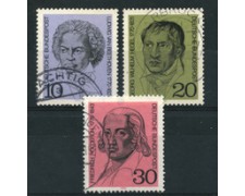 1970 - LOTTO/18889U - GERMANIA FEDERALE - CELEBRITA' 3v. -  USATI