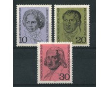 1970 - LOTTO/18889 - GERMANIA FEDERALE - CELEBRITA' 3v. - NUOVI