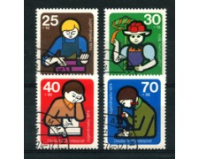 1974 - LOTTO/18939 - GERMANIA FEDERALE - PRO GIOVENTU' 4v. - USATI 1974 - LOTTO/18939 - GERMANIA FEDERALE - PRO GIOVENTU' 4v. - USATI
