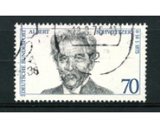 1975 - LOTTO/18947U - GERMANIA FEDERALE - DOTTOR SCHWEITZER - USATO 1975 - LOTTO/18947U - GERMANIA FEDERALE - DOTTOR SCHWEITZER - USATO