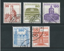1982 - LOTTO/19010U - GERMANIA - CASTELLI E FORTEZZE 5v. USATI 1982 - LOTTO/19010U - GERMANIA - CASTELLI E FORTEZZE 5v. USATI