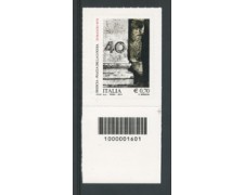 2014 - LOTTO/19150CB - REPUBBLICA PIAZZA DELLA LOGGIA  - CODICE BARRE