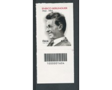 2014 - LOTTO/19155CB - REPUBBLICA - E.BERLINGUER NUOVO CODICE A BARRE