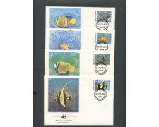 1986 - LOTTO/19240 - MALDIVE - WWF FAUNA MARINA FDC. 1986 - LOTTO/19240 - MALDIVE - WWF FAUNA MARINA FDC.