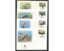 1988 - LOTTO/19245 - VANUATU - IL DUGONGO 4 FDC. 1988 - LOTTO/19245 - VANUATU - IL DUGONGO 4 FDC.