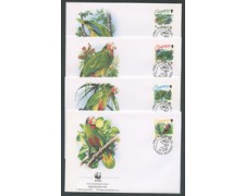 1993 - LOTTO/19281B -  ISOLE CAYMAN - PAPPAGALLI 4 FDC .